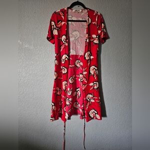 Diane von Furstenberg Short Sleeve Flared Iconic Silk Jersey Wrap Dress 4